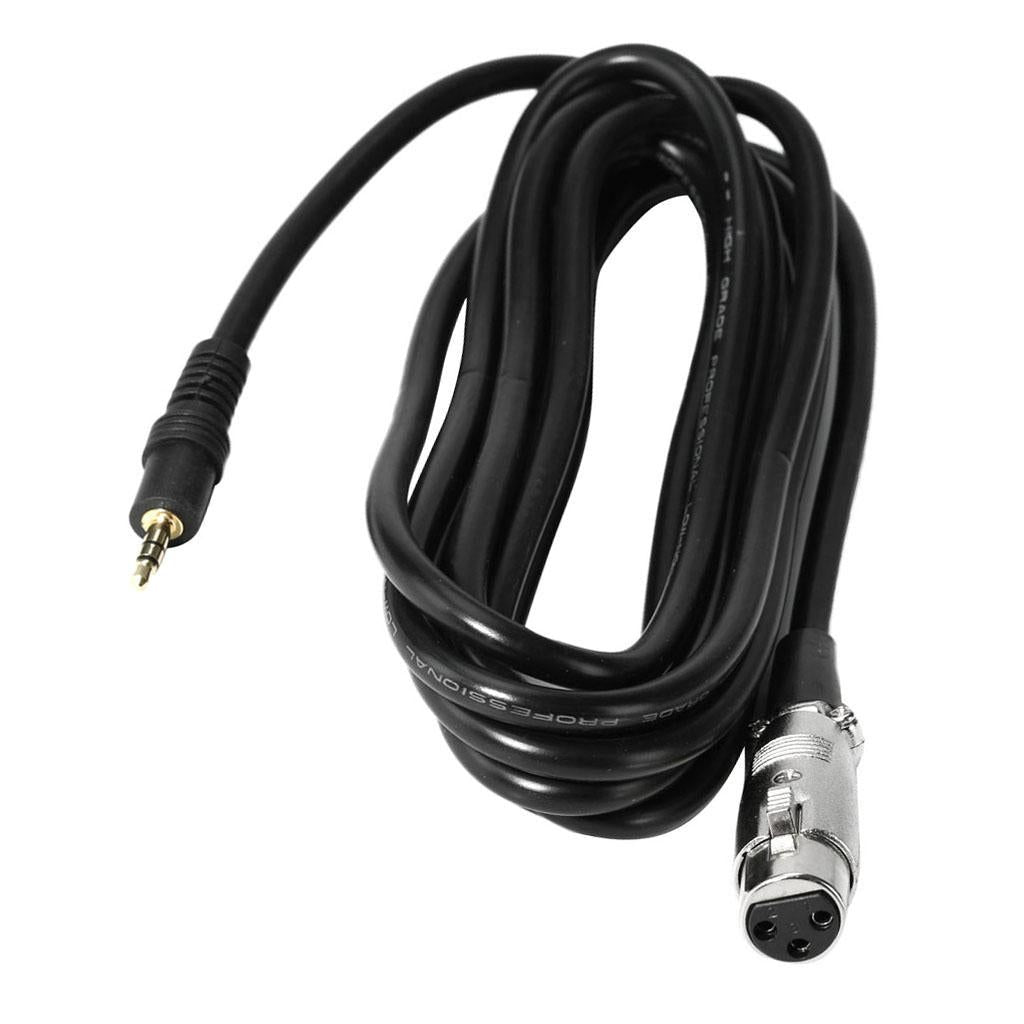 0.5m 3.5mm Male to XLR Female Microphone Audio Cord Cable - UNIQKART