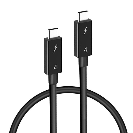 0.8m 100W Fast Charging Cable 40Gbps Data Transfer Cord Male to Male Adapter Cable for Thunderbolt 4 Docking Station - Black - UNIQKART