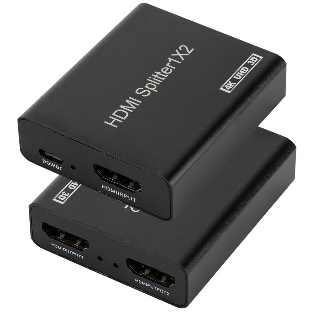 0033 4K*2K HDMI Splitter 1 in 2 Out Converter 3D Cable Adapter for Tablet Laptop PC - UNIQKART