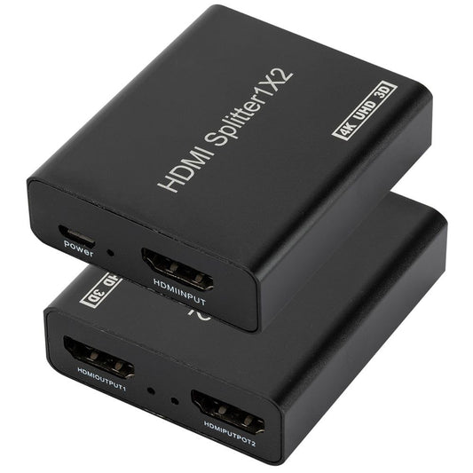 0033 4K*2K HDMI Splitter 1 in 2 Out Converter 3D Cable Adapter for Tablet Laptop PC - UNIQKART