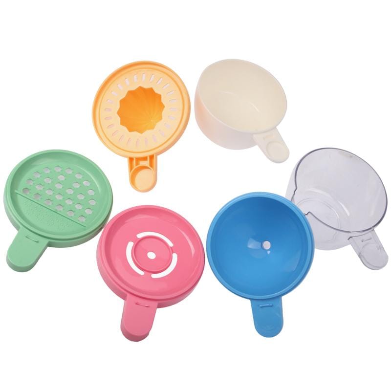 6 in 1 Kitchen Tool Funnel + Juicer + Grater +  Egg Separator + Cup + Measuring Cup