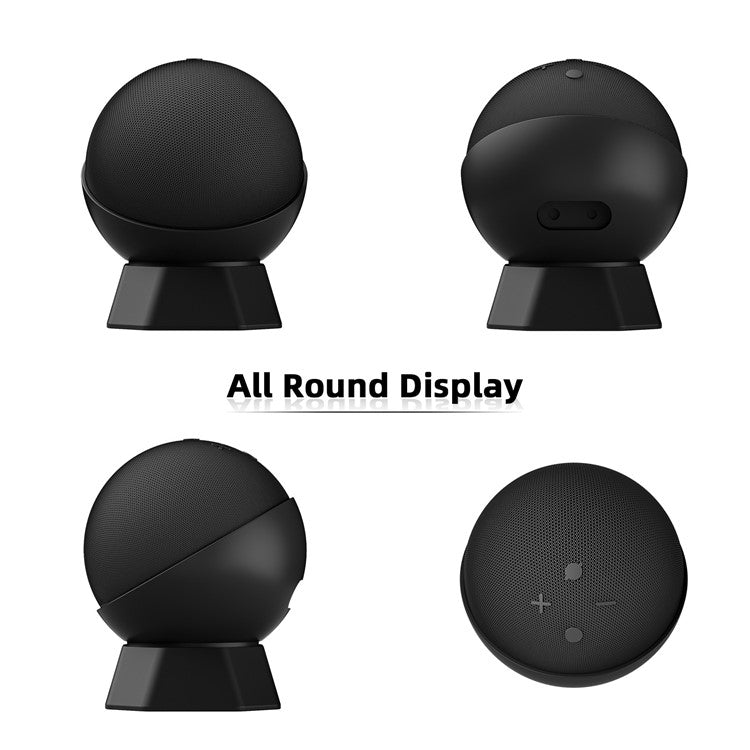 For Amazon Echo Dot (5th Gen) / (4th Gen) Smart Speaker Desktop Stand Anti-Slip Speaker Holder - Black