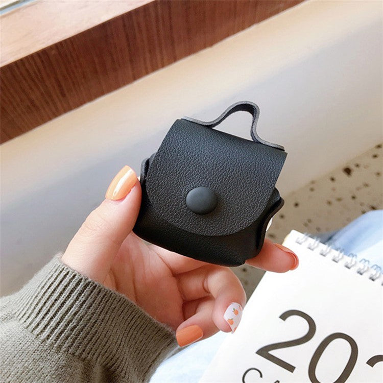 Wallet Design Tassels Decor Faux Leather Anti-Drop Bluetooth Earphone Protective Case Cover for AirPods with Wireless Charging Case (2019)/AirPods with Charging Case (2019) - Red