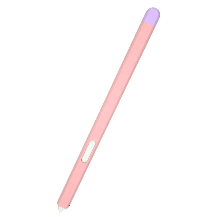 Contrast Color Stylus Pen Protective Cover for Samsung Galaxy Tab S Pen - Pink/Purple