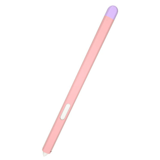 Contrast Color Stylus Pen Protective Cover for Samsung Galaxy Tab S Pen - Pink/Purple