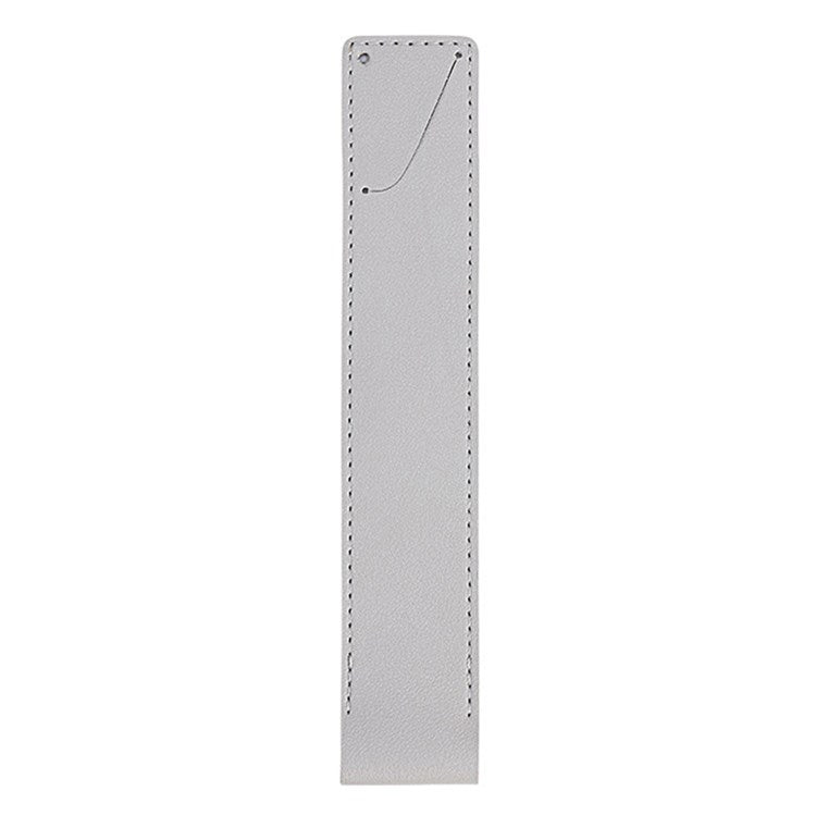 For Apple Pencil (1st/2nd Generation) Stylus Pen PU Leather Protective Cover Drop-proof Pouch - Grey