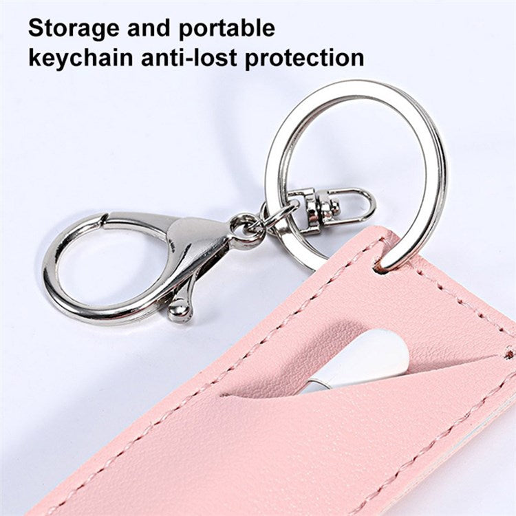 For Apple Pencil (1st/2nd Generation) Stylus Pen PU Leather Protective Cover Drop-proof Pouch - Yellow