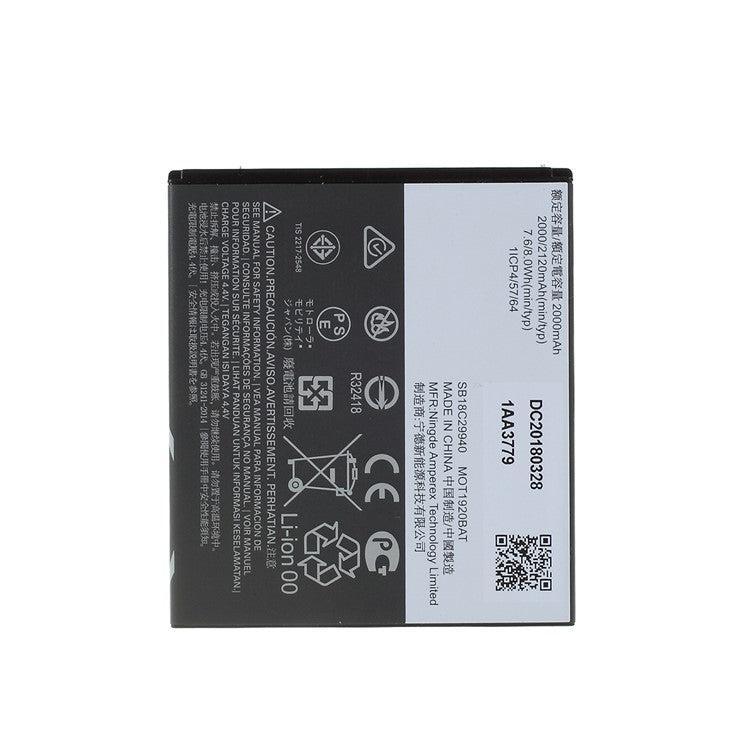 JE30 3.8.5V 2120mAh Li-polymer Battery Spare Part for Motorola Moto E5 Play