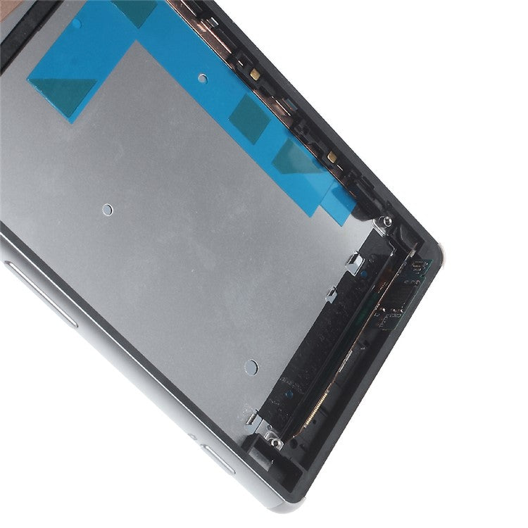 LCD Screen and Digitizer Assembly for Sony Xperia Z3 D6603 with Front Housing - White