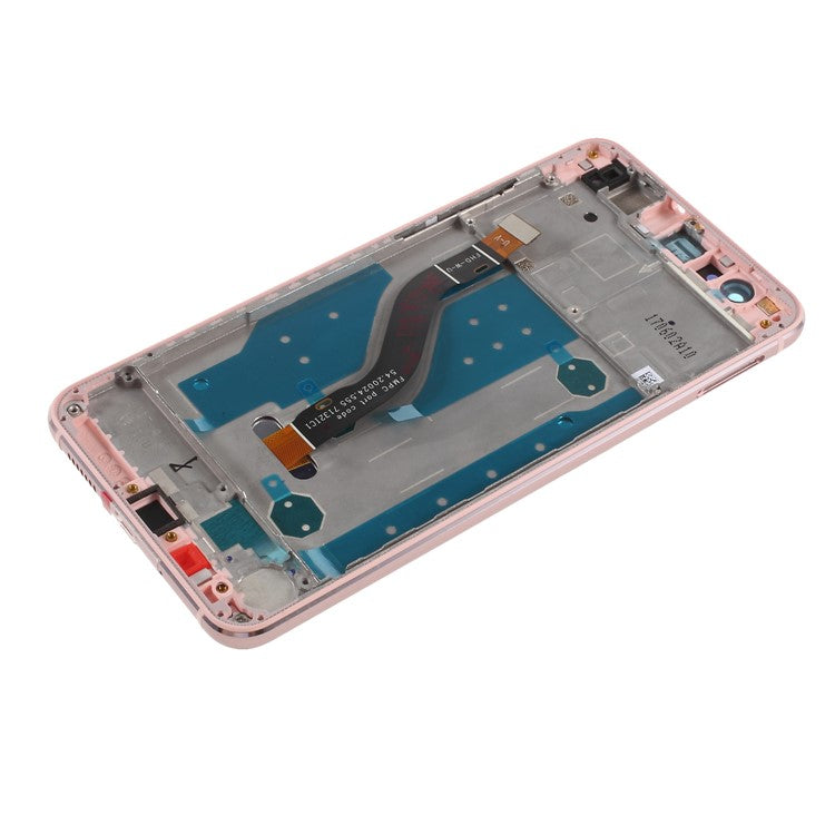 LCD Screen and Digitizer Assembly Replacement with Front Housing for Huawei P10 Lite - White/Pink