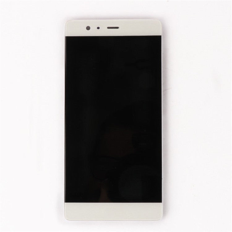 LCD Screen and Digitizer Assembly + Frame Part for Huawei P9 Plus (without Logo) - White