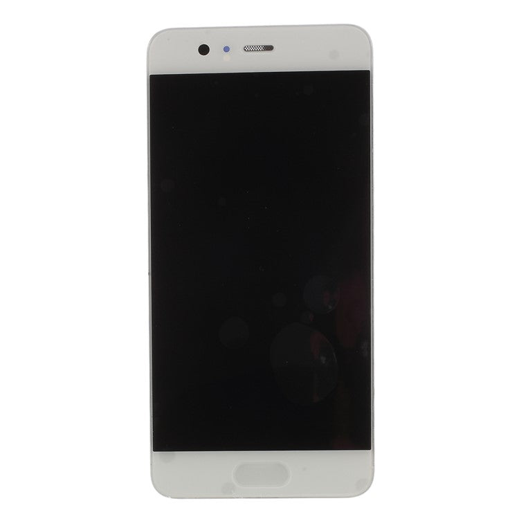 OEM LCD Screen and Digitizer + Assembly Frame Part (without Logo) for Huawei P10 - White