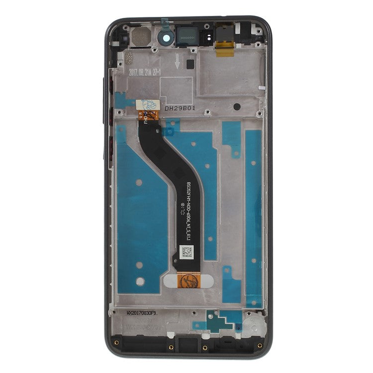LCD Screen and Digitizer Assembly + Frame Replacement Part for Huawei P8 Lite (2017) - Black