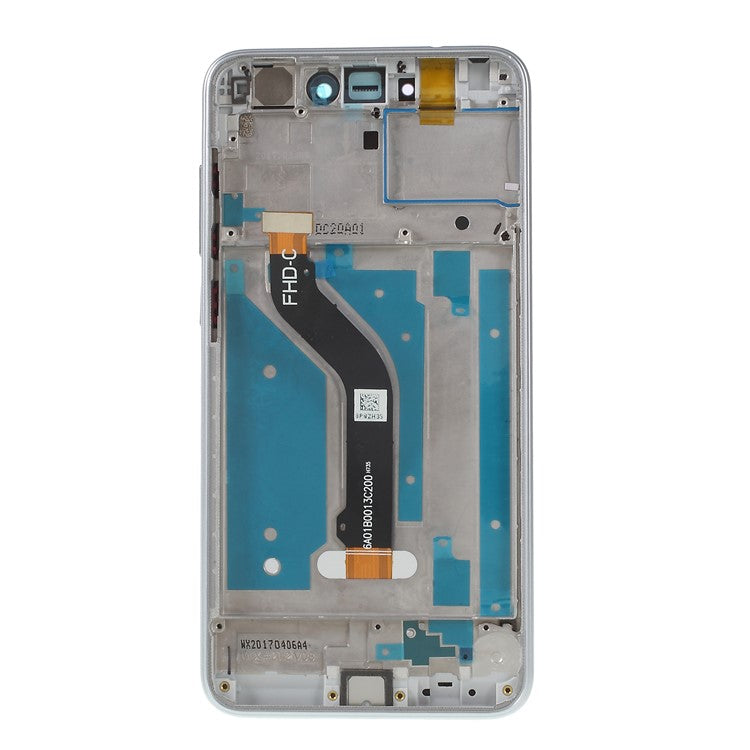 LCD Screen and Digitizer Assembly + Frame Replacement Part for Huawei P8 Lite (2017) - White