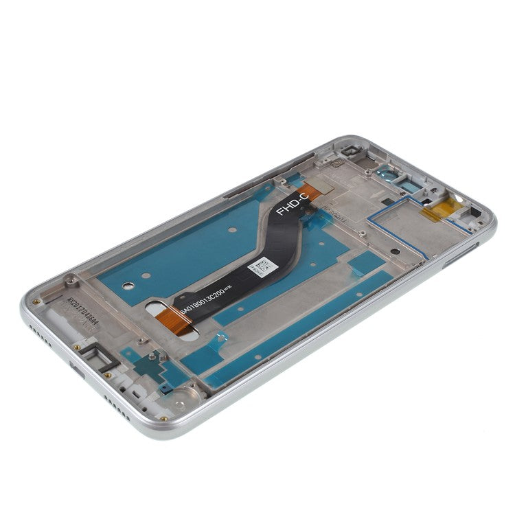 LCD Screen and Digitizer Assembly + Frame Replacement Part for Huawei P8 Lite (2017) - White
