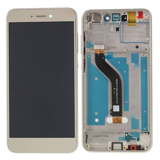 LCD Screen and Digitizer Assembly + Frame Replacement Part for Huawei P8 Lite (2017) - Gold