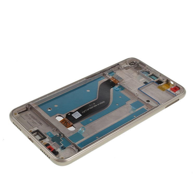 LCD Screen and Digitizer Assembly + Frame Replacement Part for Huawei P8 Lite (2017) - Gold