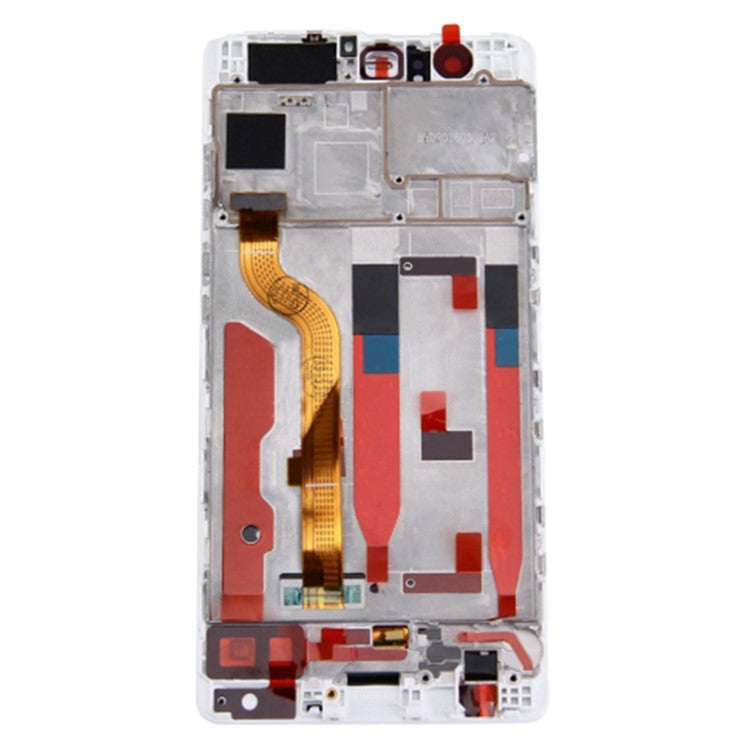 LCD Screen and Digitizer Assembly + Frame Part for Huawei P9 - White