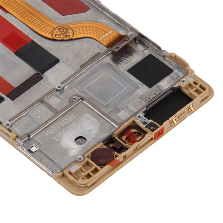 LCD Screen and Digitizer Assembly + Frame Replacement Part for Huawei P9 - Gold