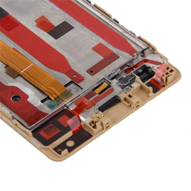 LCD Screen and Digitizer Assembly + Frame Replacement Part for Huawei P9 - Gold