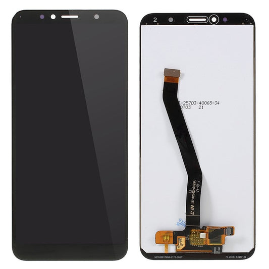 LCD Screen and Digitizer Assembly Replacement Part for Huawei Y6 (2018) / Enjoy 8e - Black