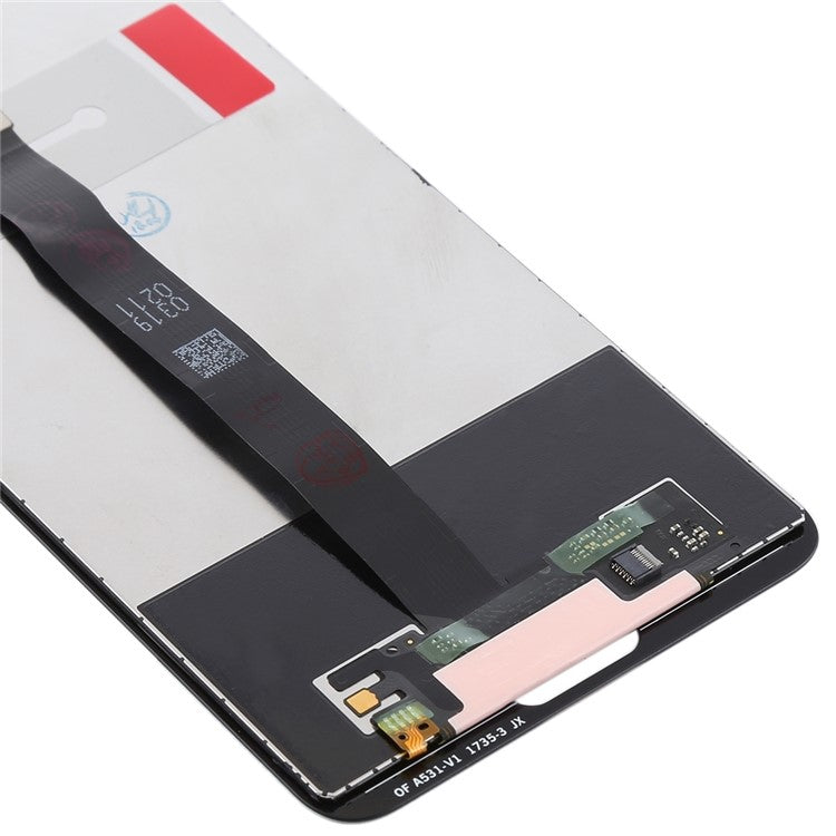 LCD Screen and Digitizer Assembly Spare Part (without Logo) for Huawei P20 (Non-OEM Screen Glass Lens, OEM Other Parts) - Black