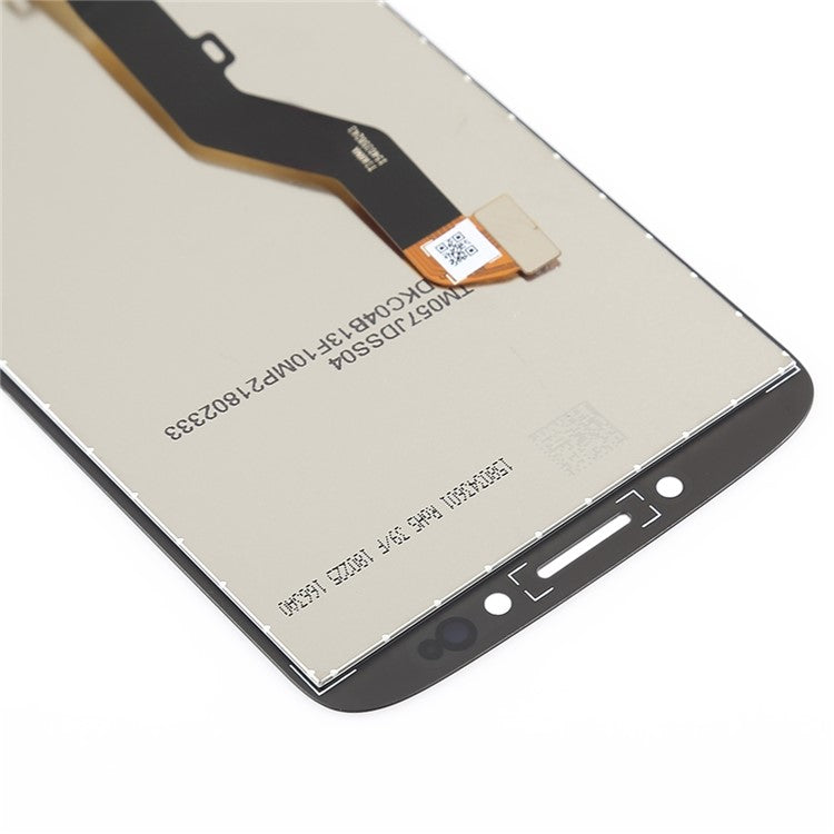 For Motorola Moto E5 LCD Screen and Digitizer Assembly Spare Part - Black