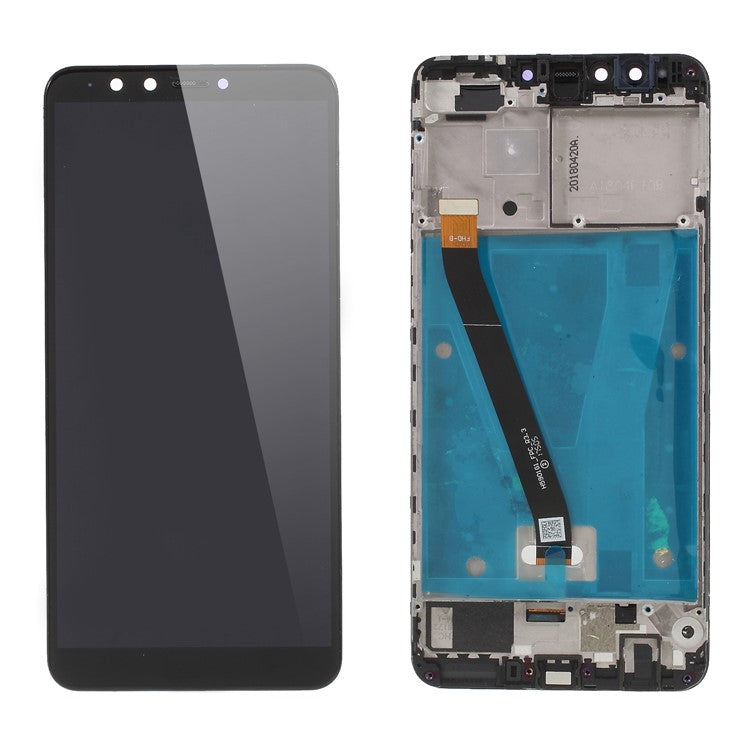 LCD Screen and Digitizer Assembly + Frame Repair Part for Huawei Y9 (2018) / Enjoy 8 Plus - Black