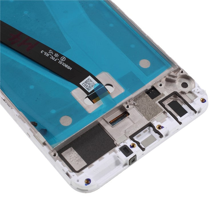 LCD Screen and Digitizer Assembly + Frame Replacement for Huawei Y9 (2018) / Enjoy 8 Plus - White
