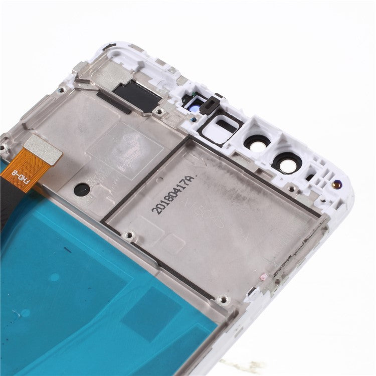 LCD Screen and Digitizer Assembly + Frame Replacement for Huawei Y9 (2018) / Enjoy 8 Plus - White