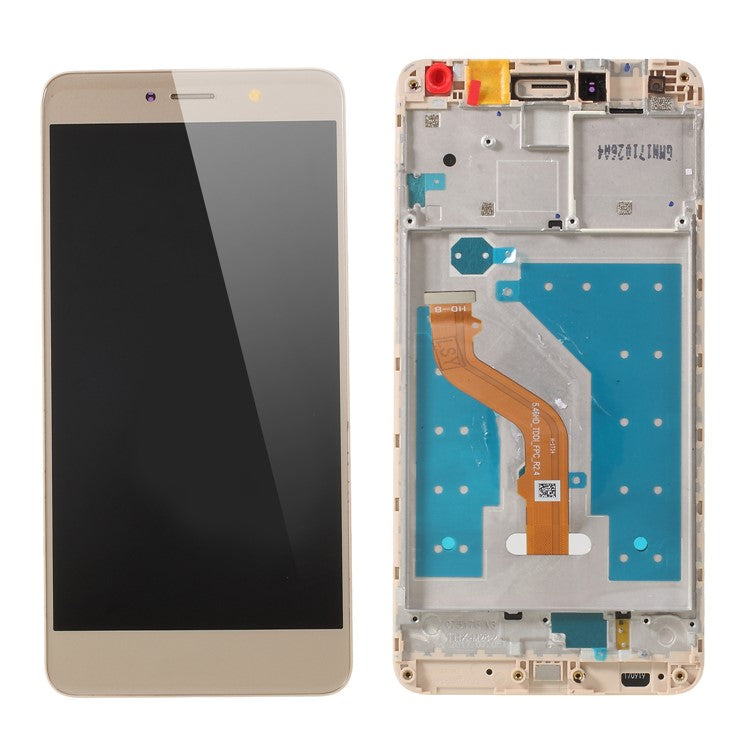 LCD Screen and Digitizer Assembly + Frame Repair Part for Huawei mate 9 lite/Y7 Prime (2017)/Enjoy 7 Plus - Gold