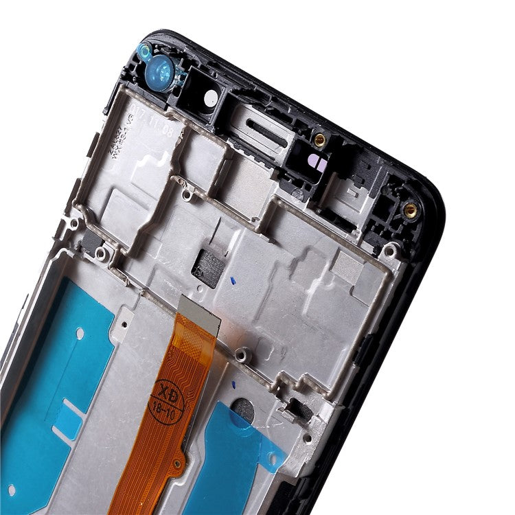 LCD Screen and Digitizer Assembly + Frame for Huawei Y6 (2017) - Black