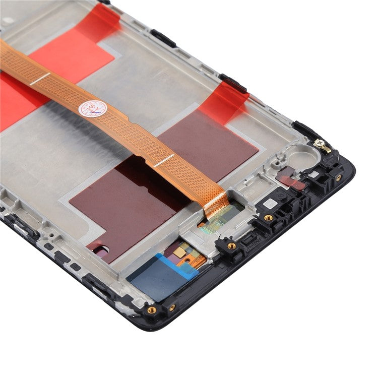 LCD Screen and Digitizer Assembly + Frame for Huawei Mate 8 - Black