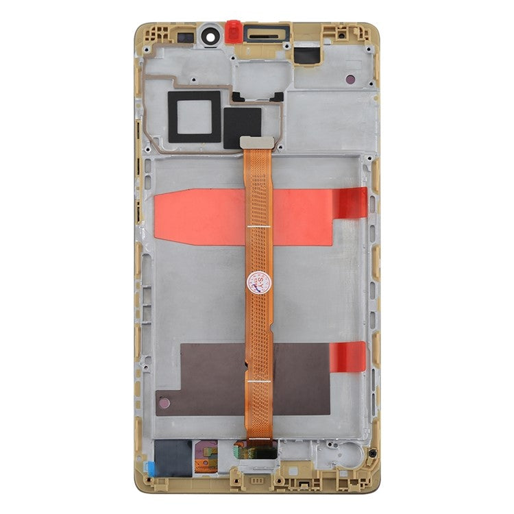 LCD Screen and Digitizer Assembly + Frame Part for Huawei Mate 8 - Gold