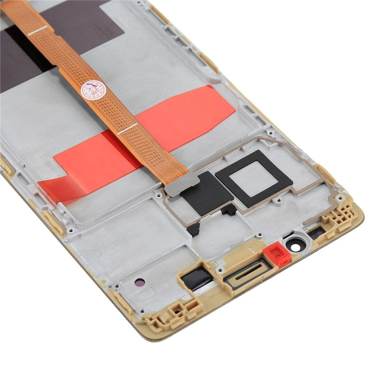 LCD Screen and Digitizer Assembly + Frame Part for Huawei Mate 8 - Gold