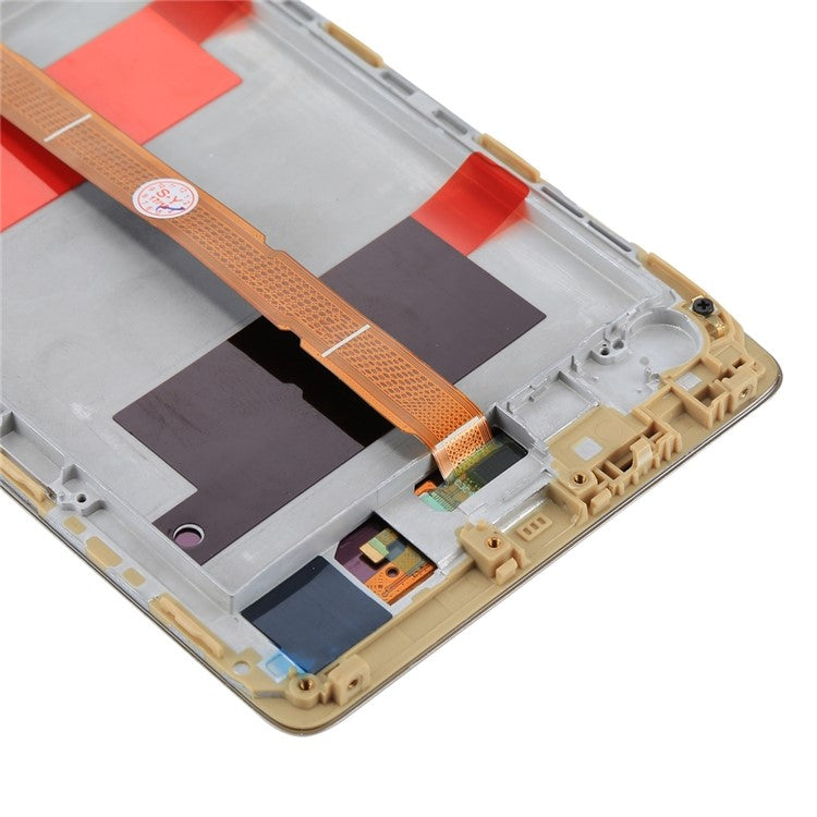 LCD Screen and Digitizer Assembly + Frame Part for Huawei Mate 8 - Gold
