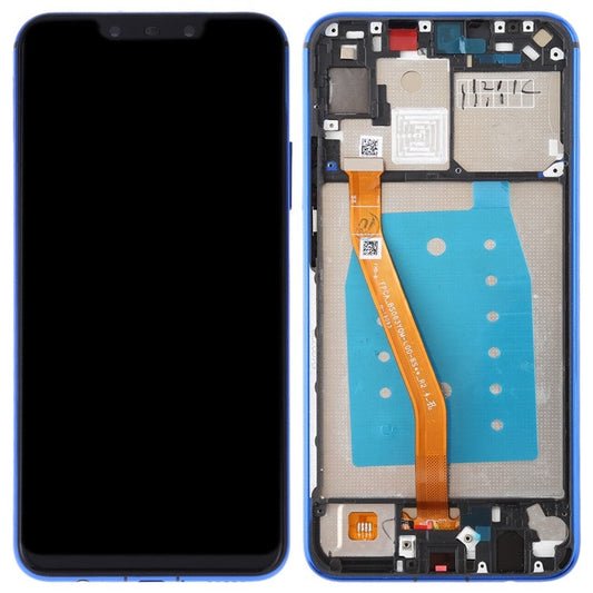 LCD Screen and Digitizer Assembly + Frame Replacement (without Logo) for Huawei P Smart Plus (2018) / nova 3i - Blue