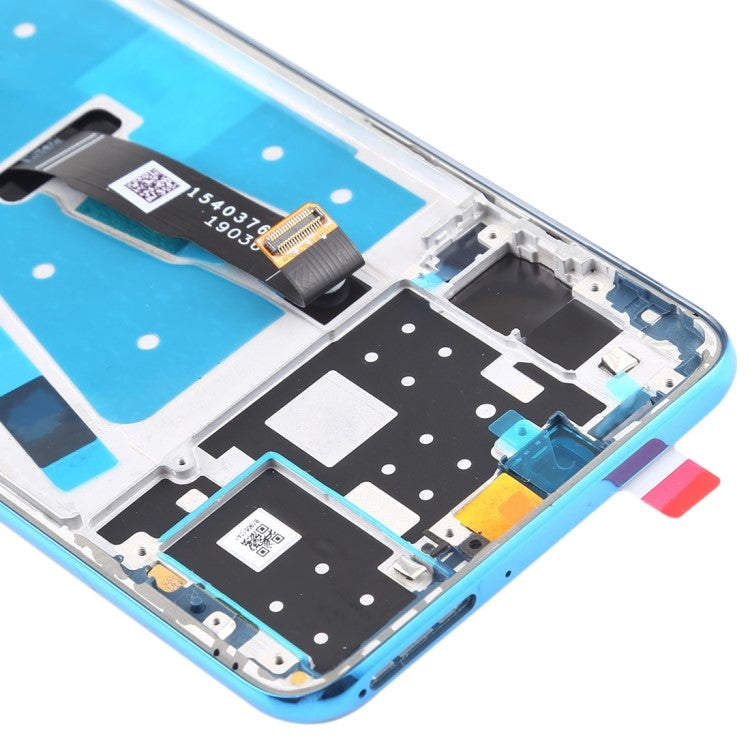 LCD Screen and Digitizer Assembly + Frame Replacement (without Logo) for Huawei nova 4e - Blue