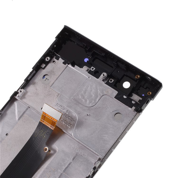 LCD Screen and Digitizer Assembly with Frame for Sony Xperia XA1 - Black