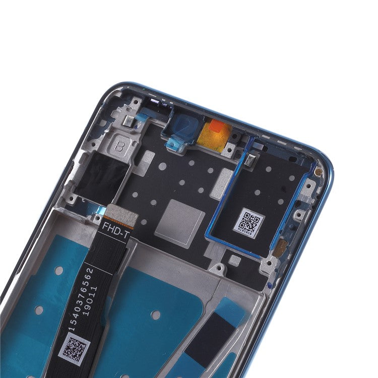 LCD Screen and Digitizer Assembly + Frame Replacement (without Logo) for Huawei P30 Lite with 48MP Camera - Blue