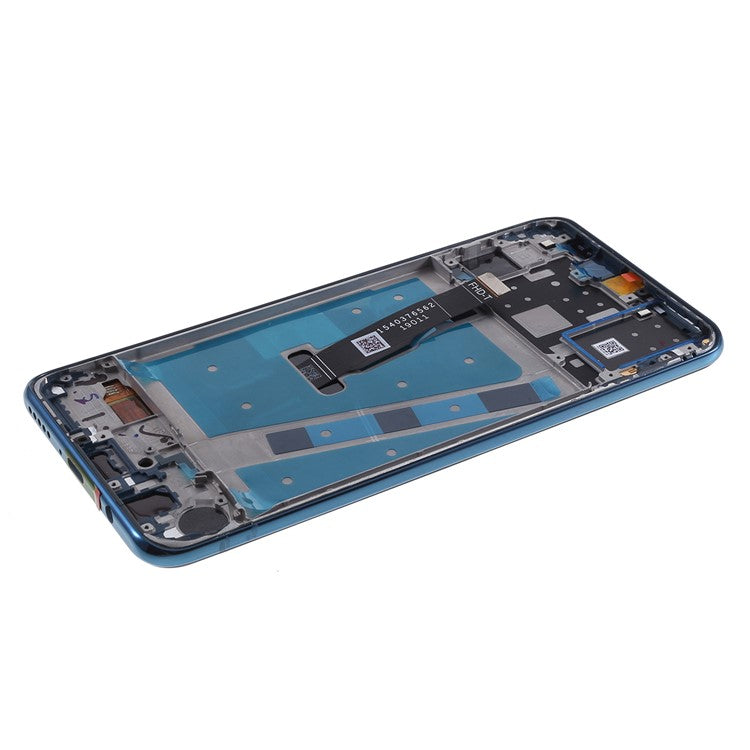 LCD Screen and Digitizer Assembly + Frame Replacement (without Logo) for Huawei P30 Lite with 48MP Camera - Blue