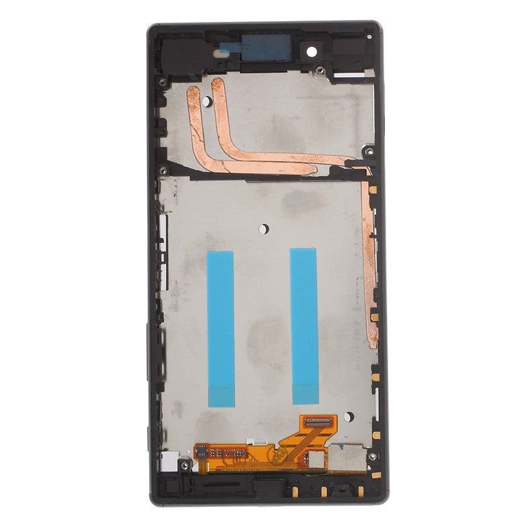 LCD Screen and Digitizer Assembly with Front Housing for Sony Xperia Z5 (OEM material assembly) - Black