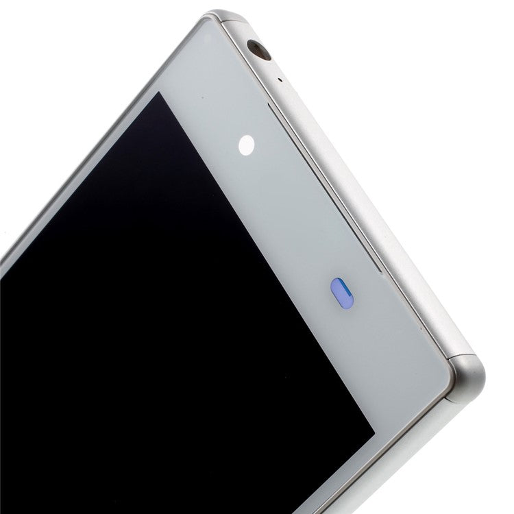 LCD Screen and Digitizer Assembly with Front Housing for Sony Xperia Z5 (OEM material assembly) - White