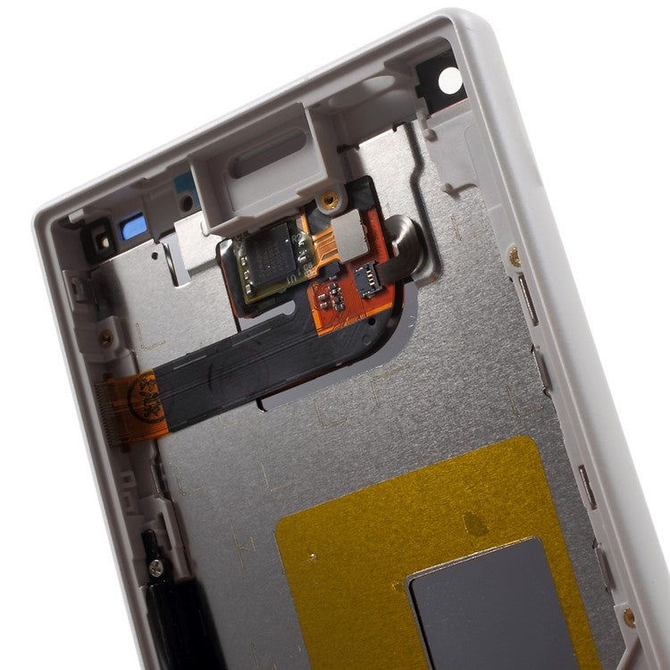 LCD Screen and Digitizer Assembly with Front Housing for Sony Xperia Z5 Compact (OEM material assembly) - White