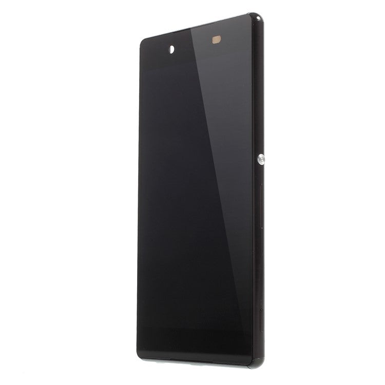 LCD Screen + Touch Screen Digitizer Assembly with Frame for Sony Xperia Z3+ E6553 - Black