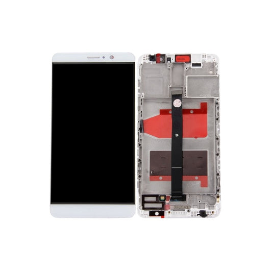 Screen and Digitizer Assembly + Frame Replace Part for Huawei Mate 9 (Assembly) (without Logo) - White