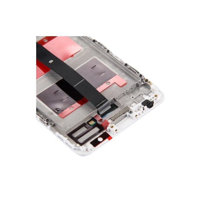Screen and Digitizer Assembly + Frame Replace Part for Huawei Mate 9 (Assembly) (without Logo) - White