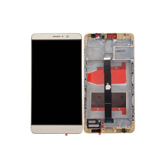 Screen and Digitizer Assembly + Frame Spare Part for Huawei Mate 9 (Assembly) (without Logo) - Gold Color