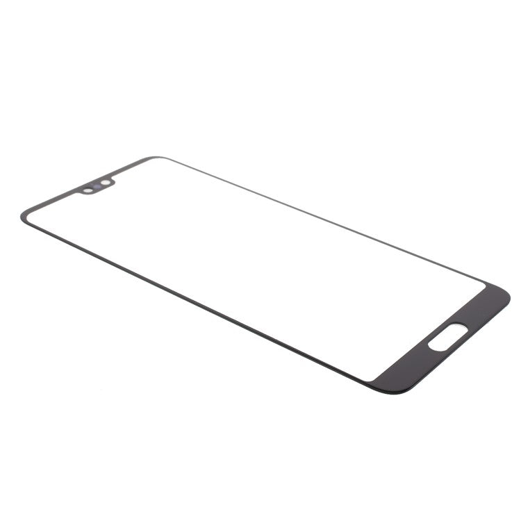 Front Screen Glass Lens Replacement for Huawei P20 (without Logo) - Black