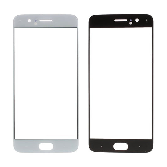 White - For OnePlus 5 Outer Front Screen Glass Lens Replace Part